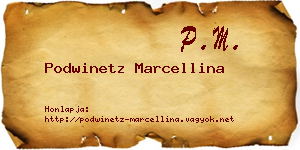 Podwinetz Marcellina névjegykártya